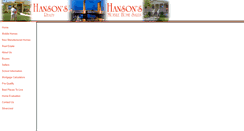 Desktop Screenshot of hansonshomes.com